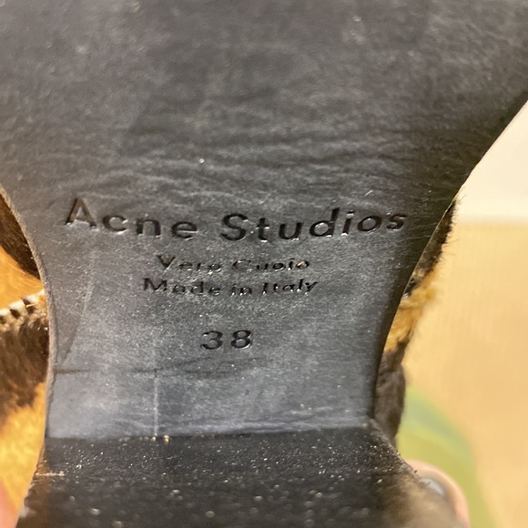 Acne Studios Boot/Booties Colt Pony Printed Calf Hair Brown/Tan Pattern - Picture 5 of 6